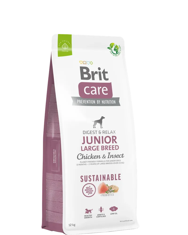 Brit Care JUNIOR - Large breed Chicken & Insect Sustainable - Fenntartható 12kg