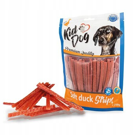 KidDog Duck Strips Soft kacsahús - 250g