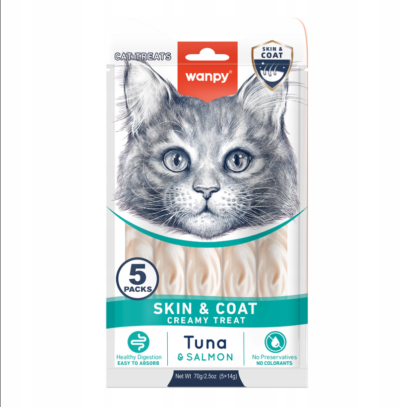 Wanpy Creamy Treat Sticks – tonhal és lazac