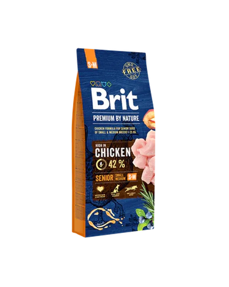 Brit Premium SENIOR S-M 42% CSIRKE 15kg