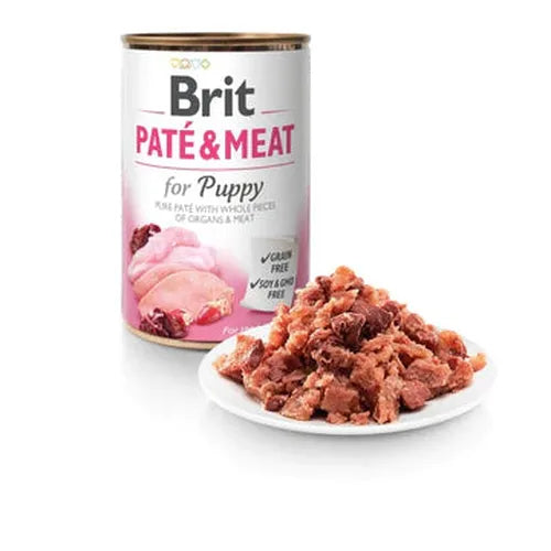 Brit Paté & Meat PUPPY CSIRKE & PULYKA 400g
