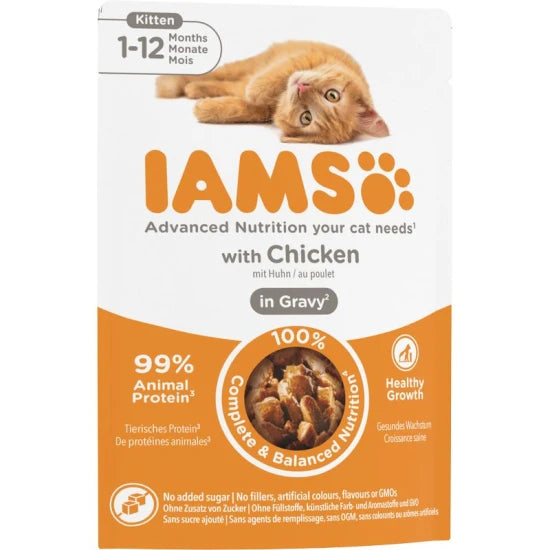 Iams Delights Kitten Csirke nedves macskatáp 85g