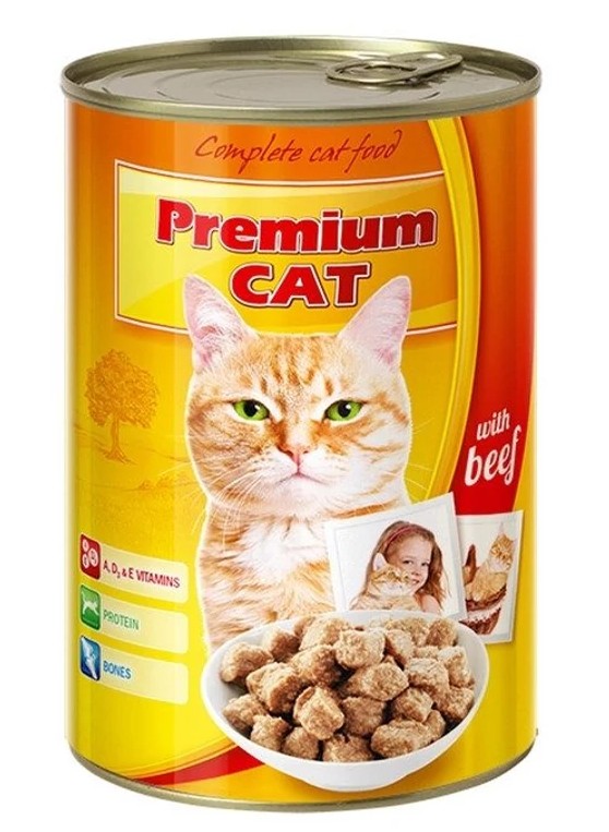 Premium Cat konzerv marhás 415g