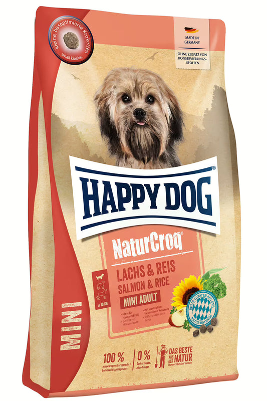 Happy Dog NaturCroq Mini Salmon & Rice - LAZAC & RIZS (4kg)