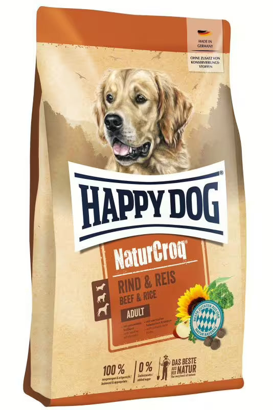 Happy Dog NaturCroq Rind & Reis - marha és rizs (15kg)
