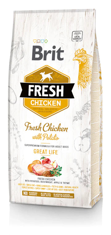 Brit Fresh ADULT CSIRKE & BURGONYA 12kg