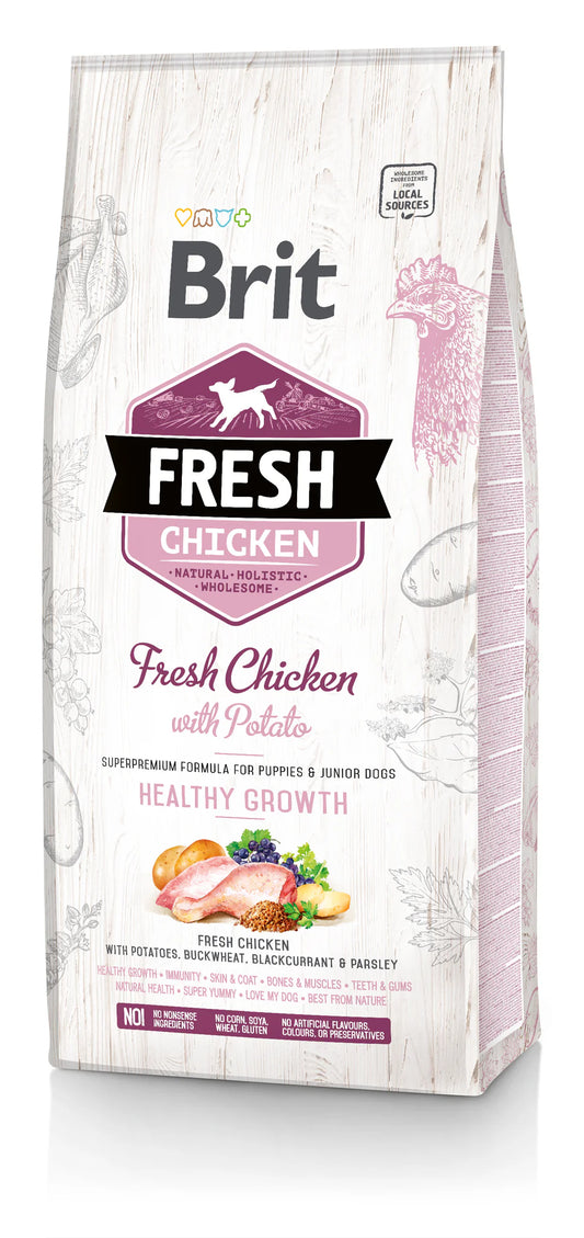 Brit Fresh PUPPY CSIRKE & BURGONYA 12kg