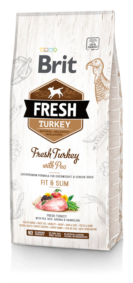 Brit Fresh FIT & SLIM PULYKA & BORSÓ 12kg