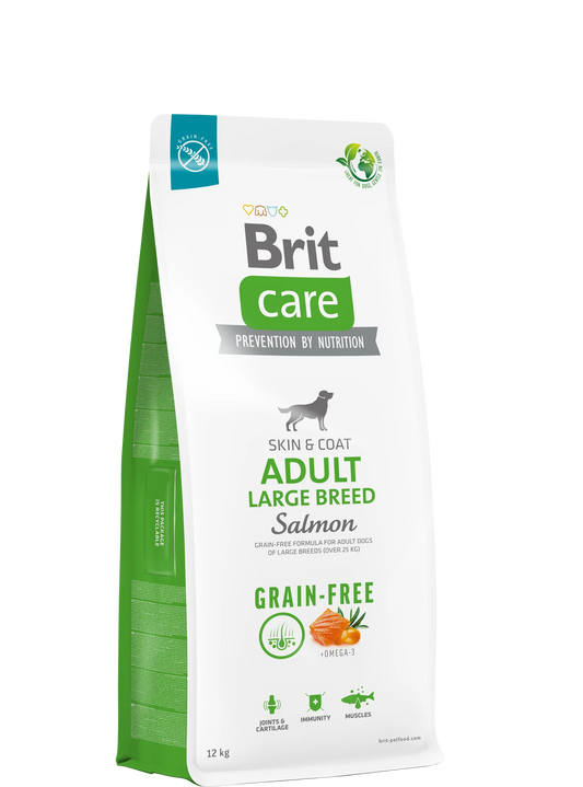Brit Care Grain-Free Adult Large Breed Salmon & Potato Grain-free - Gabonamentes 12kg