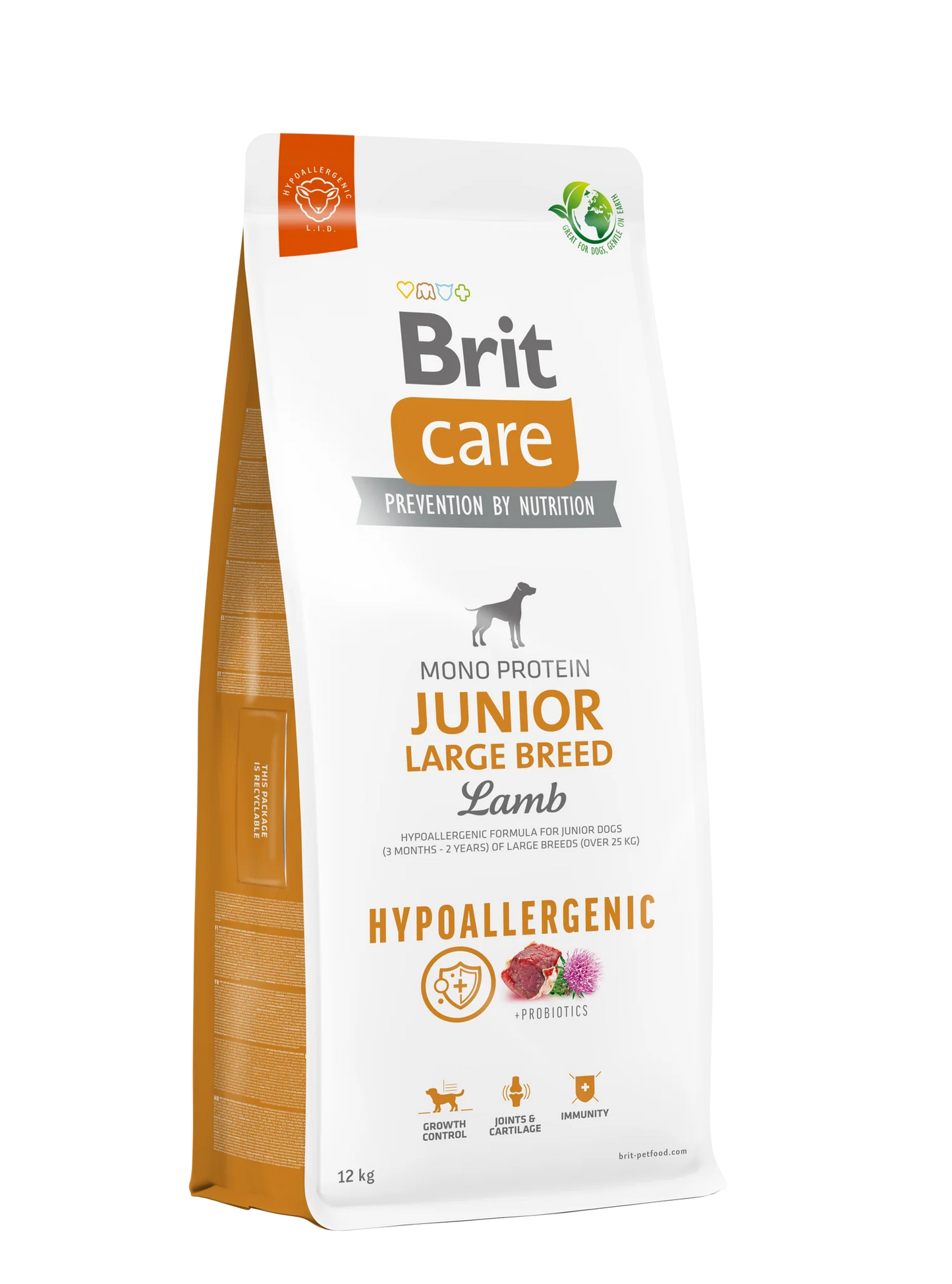 Brit Care Hipoallergén Junior Large Breed Lamb & Rice Hipoallergén 12kg
