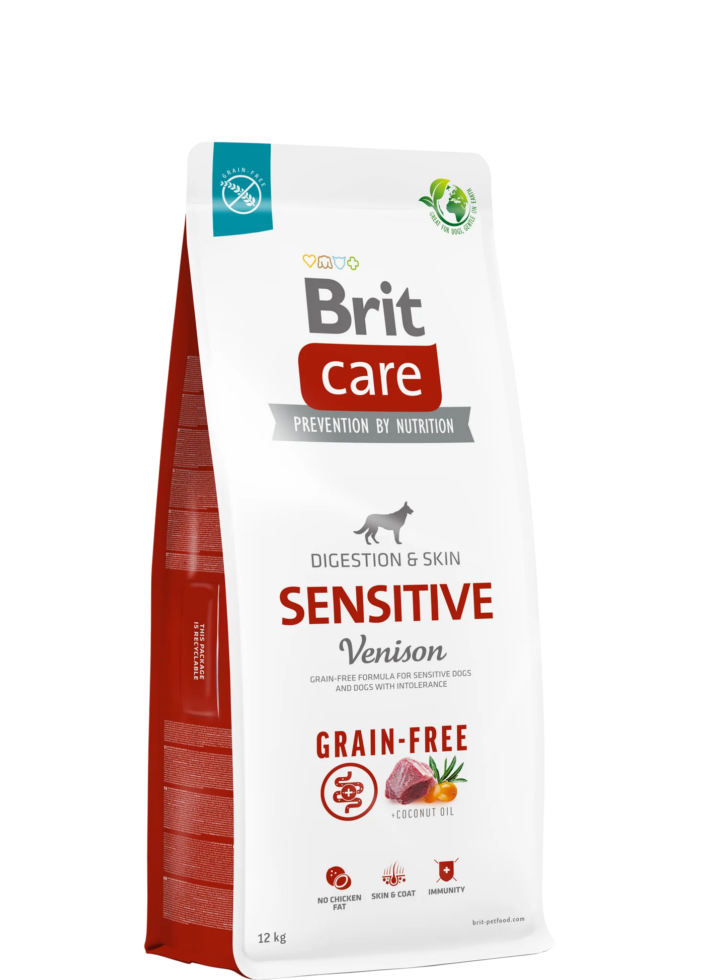 Brit Care Grain-Free Sensitive Venison & Potato Grain-free - Gabonamentes 12kg