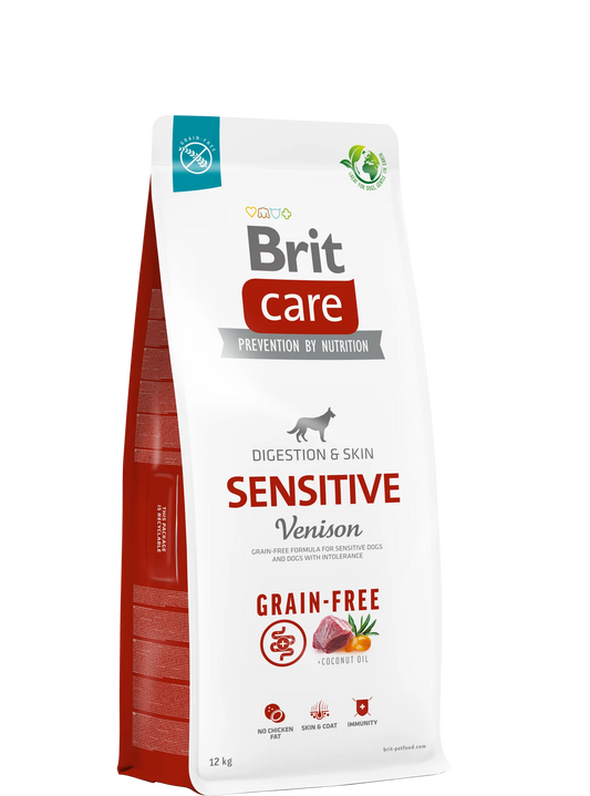 Brit Care Grain-Free Sensitive Venison & Potato Grain-free - Gabonamentes 12kg