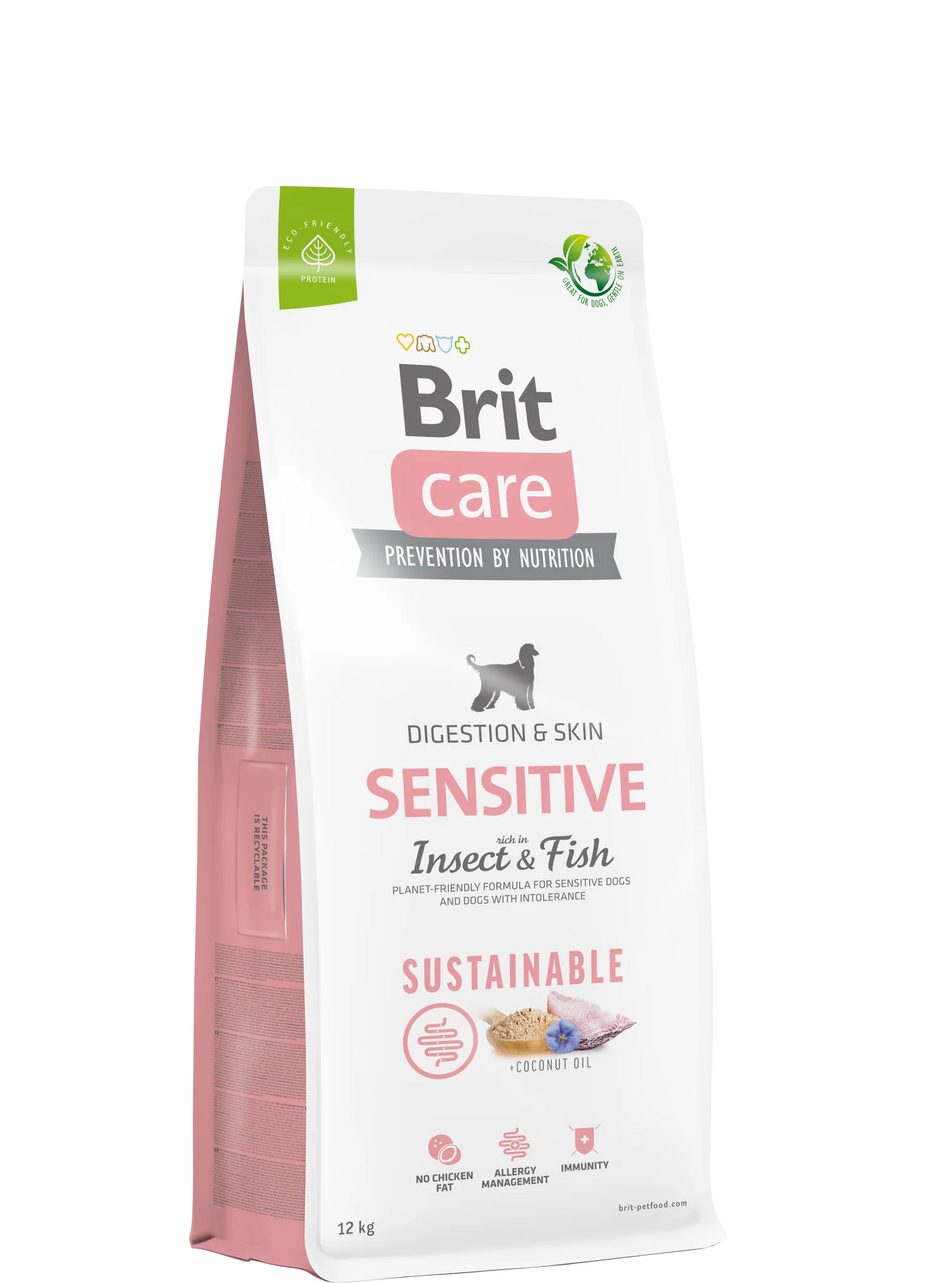 Brit Care Sensitive Insect & Fish Sustainable - Fenntartható 12kg