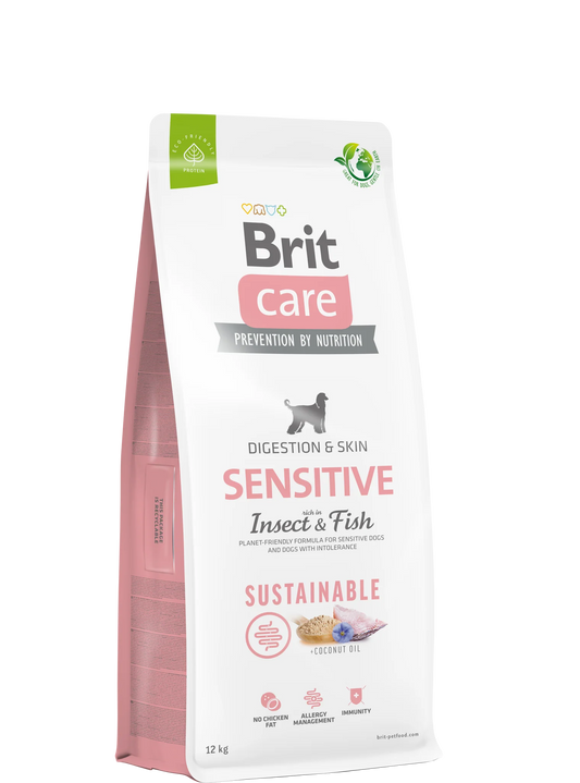 Brit Care Sensitive Insect & Fish Sustainable - Fenntartható 12kg