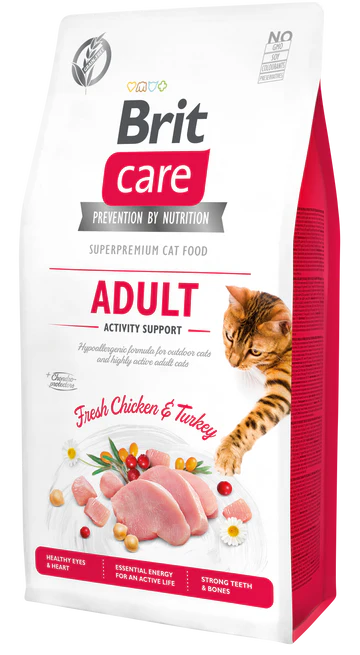 Brit Care Cat ADULT CSIRKE & PULYKA Hipoallergén, Gabonamentes 7KG