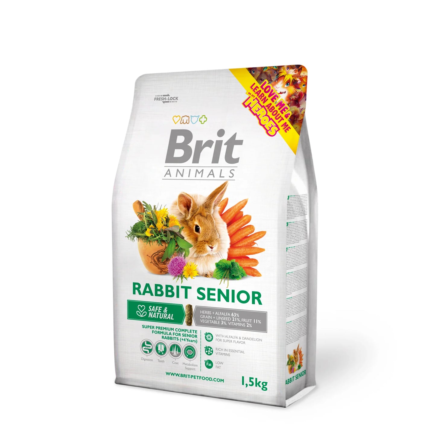 Brit Animals RABBIT SENIOR NYÚL 1,5 kg