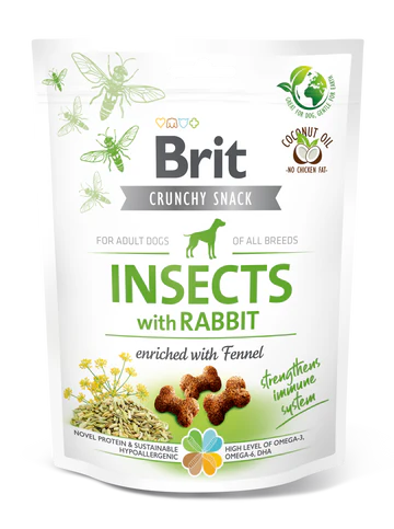 Brit Care Dog Crunchy Cracker Insects with Rabbit and Fennel 200g
