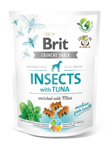 Brit Care Dog Crunchy Cracker Insects with Tuna and Mint 200g