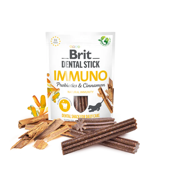 Brit Dental Sticks Immuno - PROBIOTIKUMOK & FAHÉJ