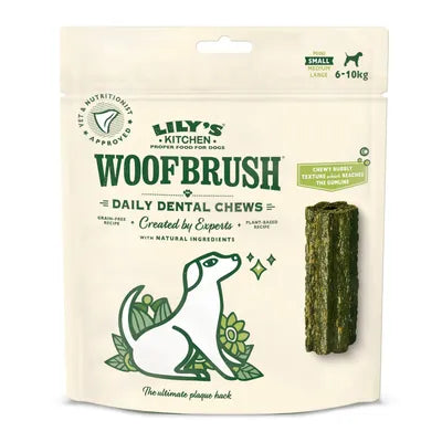 Lily's Kitchen Woofbrush Dental Sticks kistestű kutyáknak - (6-10kg)
