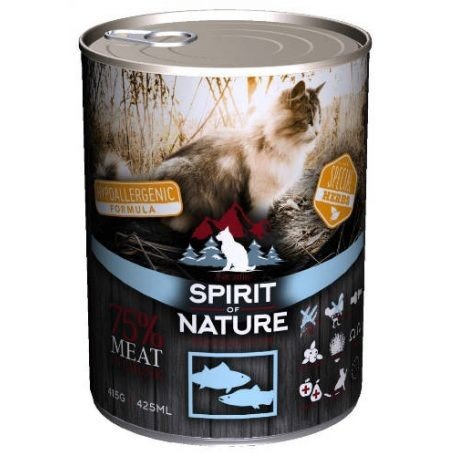 Spirit of Nature Cat HYPOALLERGEN konzerv Hal 415g
