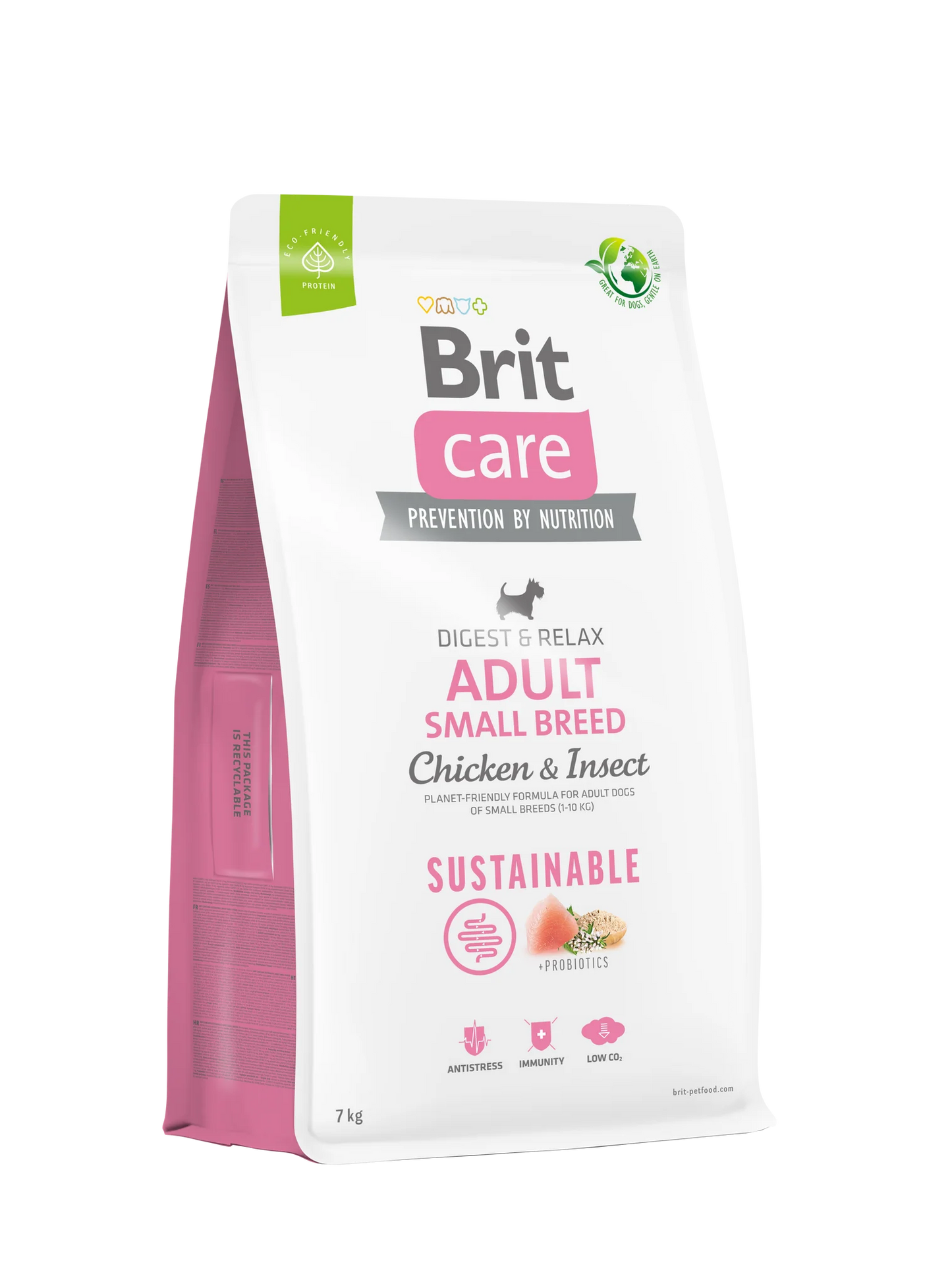 Brit Care ADULT - Small breed Chicken & Insect Sustainable - Fenntartható 7kg