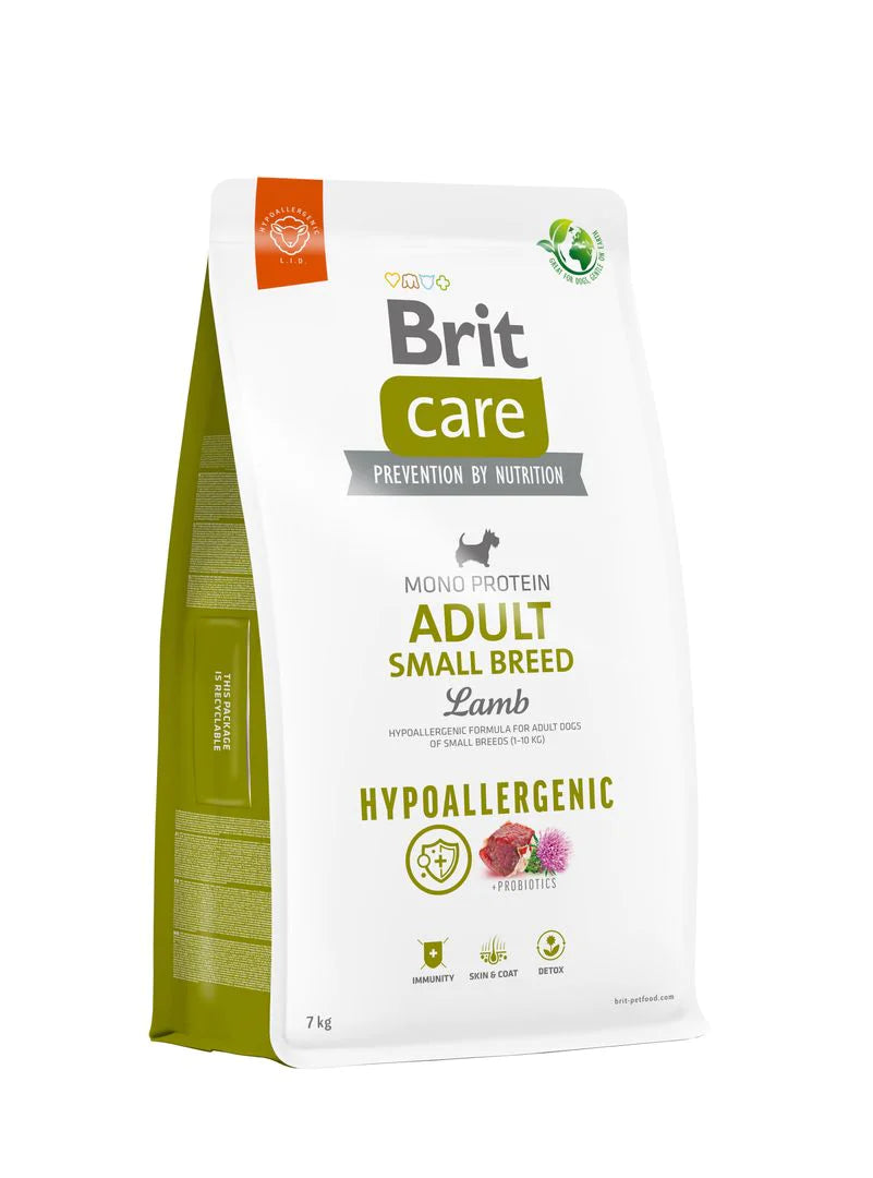 Brit Care Hipoallergén Adult Small Breed Lamb & Rice Hipoallergén 1kg
