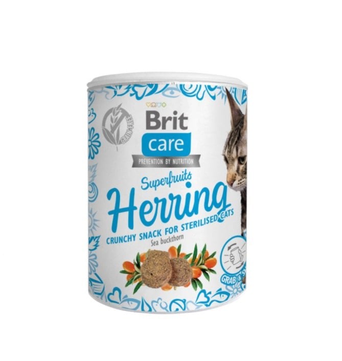 Brit Care Cat Snack Superfruits Herring 100G