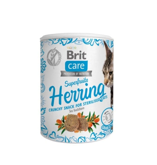 Brit Care Cat Snack Superfruits Herring 100G