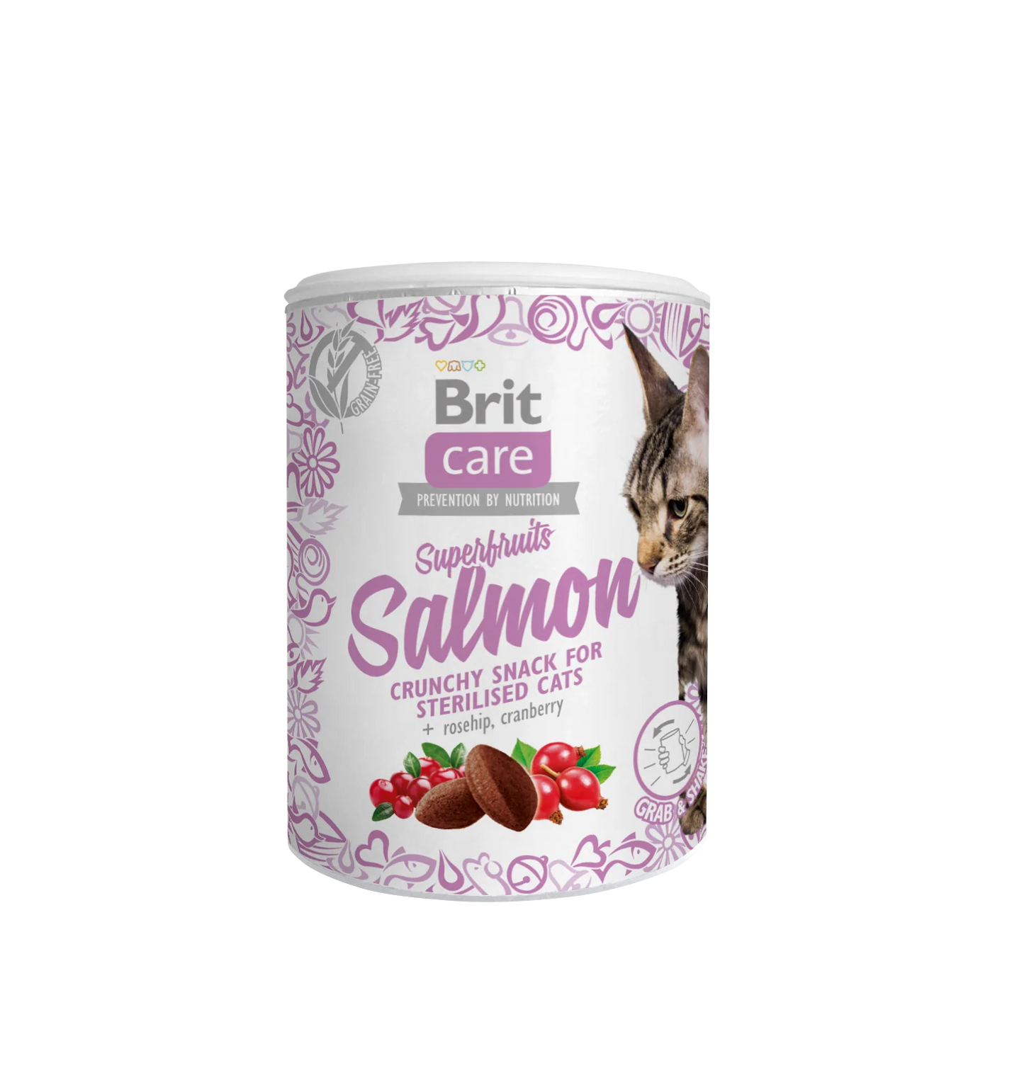 Brit Care Cat Snack Superfruits LAZAC 100G