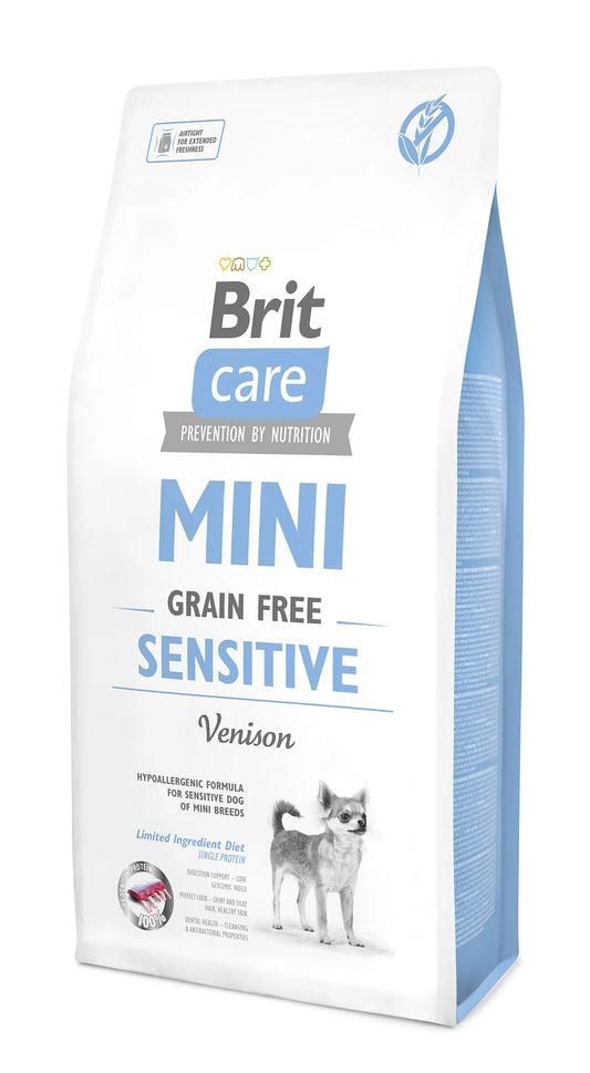 Brit Care MINI - Sensitive SZARVAS Hipoallergén, Gabonamentes 7kg