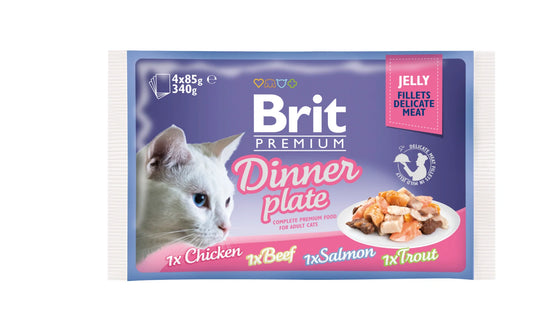 Brit Premium Jelly DINNER PLATE 4x85 gr