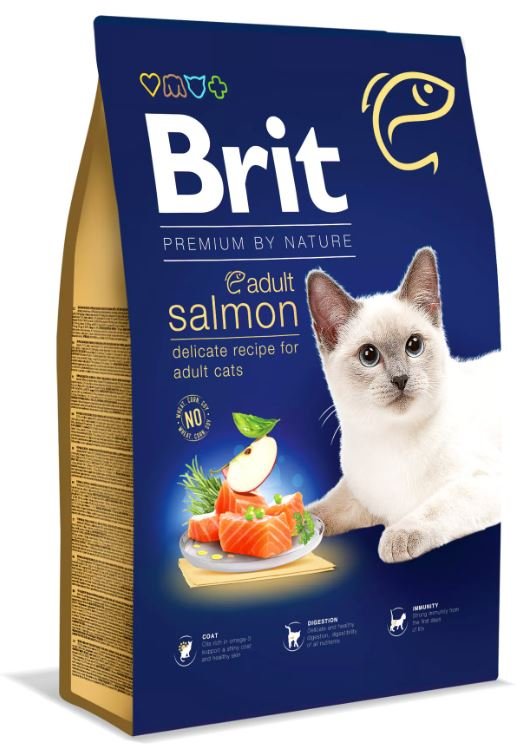 Brit Premium by Nature Cat ADULT SALMON LAZAC 8kg