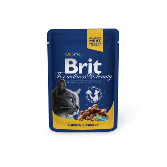 Brit Premium Cat Gravy CSIRKE & PULYKA 100g