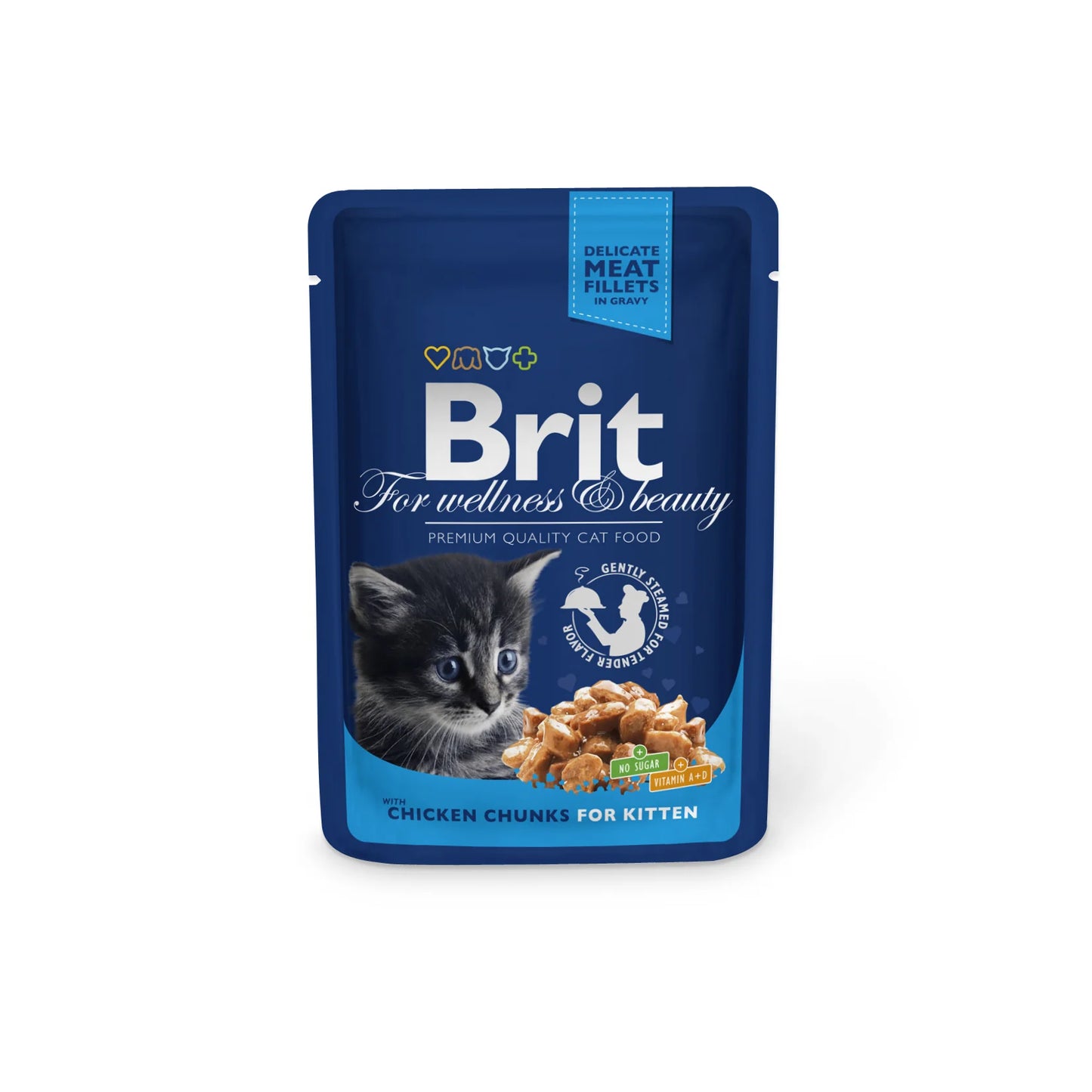 Brit Premium Cat Gravy KITTEN CSIRKE 100g