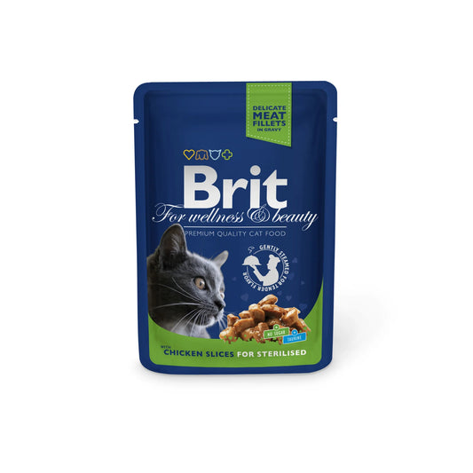 Brit Premium Cat Gravy STERILISED CSIRKE 100g