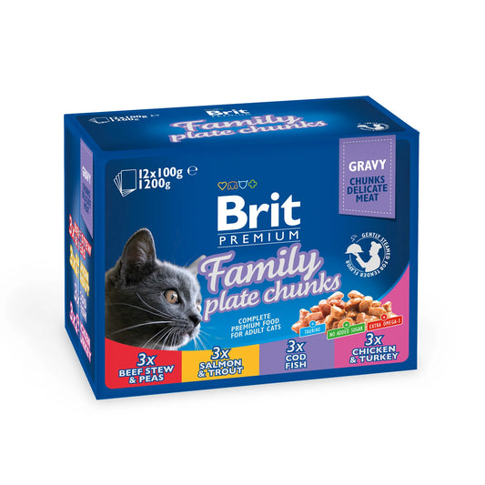 Brit Premium FAMILY PLATE 12x100 gr
