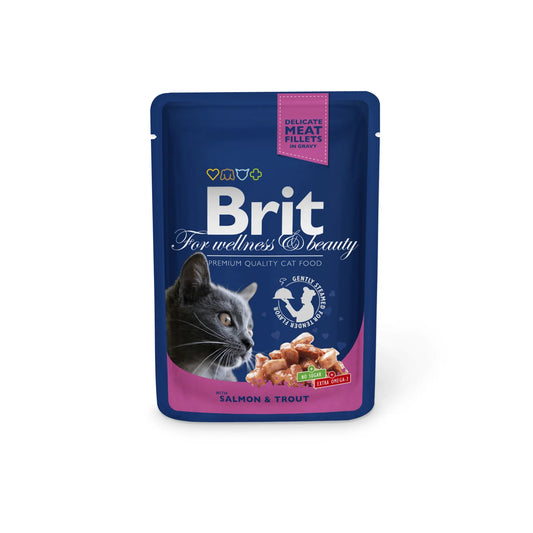 Brit Premium Cat Gravy LAZAC & PISZTRÁNG 100g