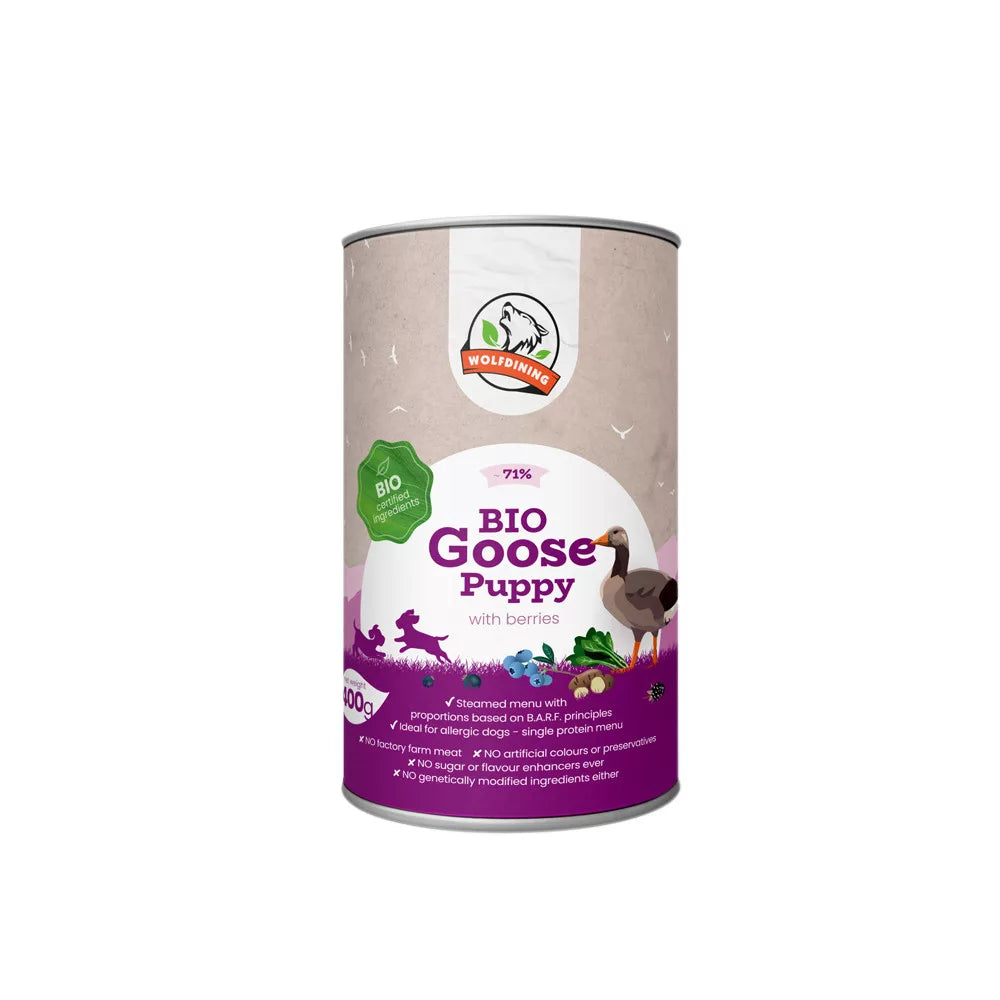 Bio Liba párolt menü kölyökkutyáknak 400g