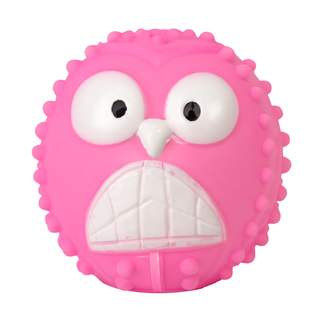 Sípolós rágójáték – Rózsaszín, vicces arc mintával