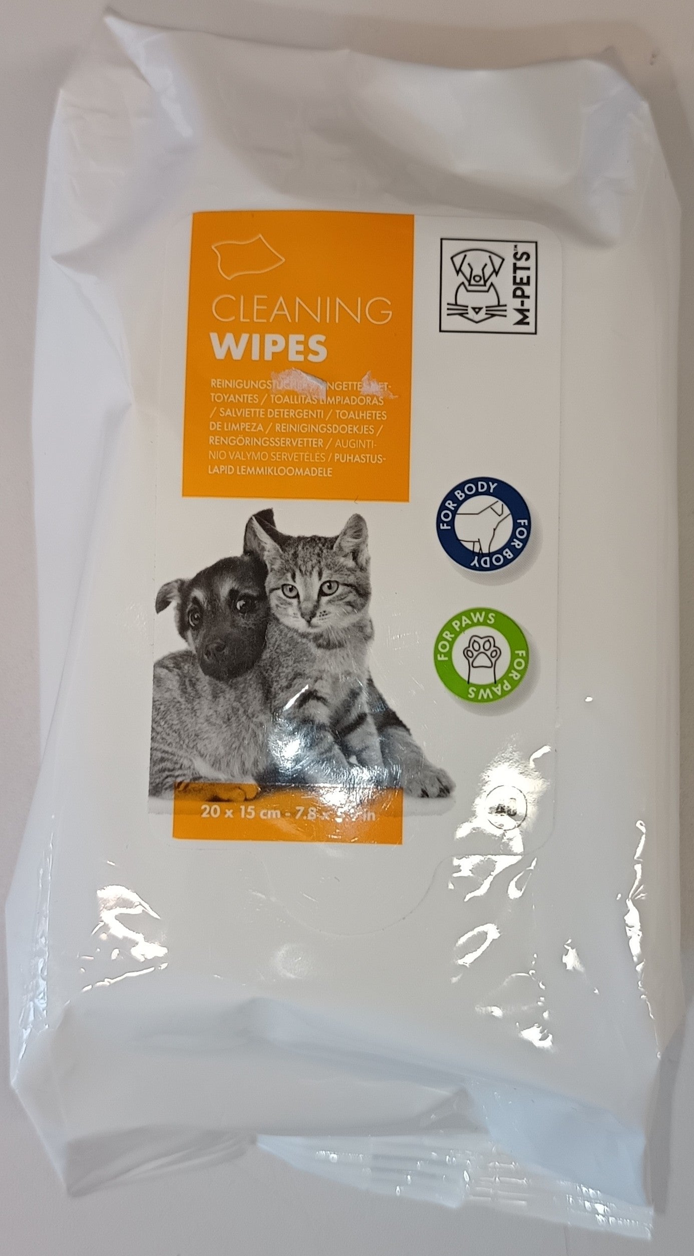 Nedves törlőkendő macskák és kutyáknak