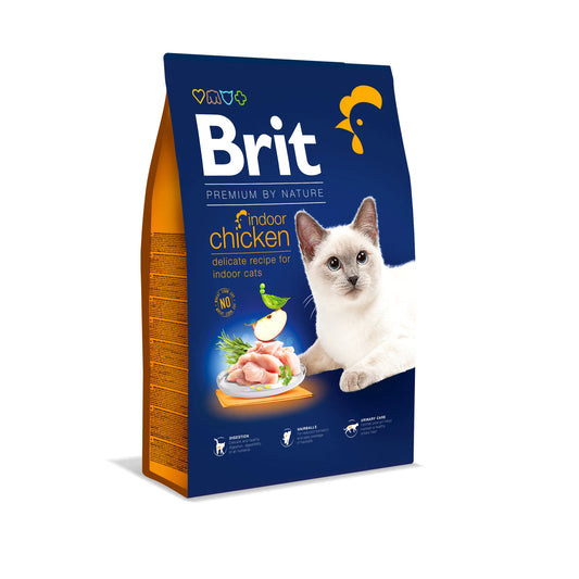 Brit Premium by Nature Cat INDOOR Chicken CSIRKE 8KG