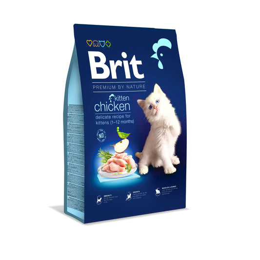 Brit Premium by Nature Cat KITTEN Chicken CSIRKE 1,5KG