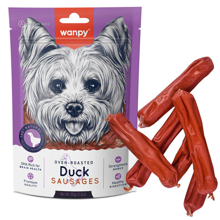 Wanpy Dog Treats Duck Sausages - kacsahúsos