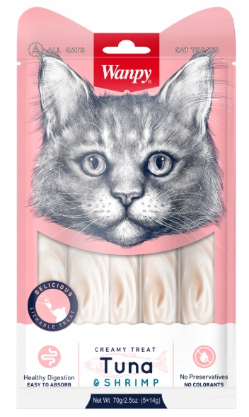 Wanpy Creamy Treat Sticks – tonhal és garnélarák