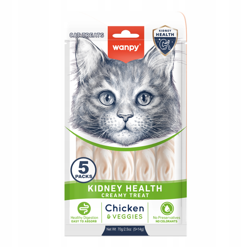 Wanpy Creamy Treat Sticks – csirke és a friss zöldségek