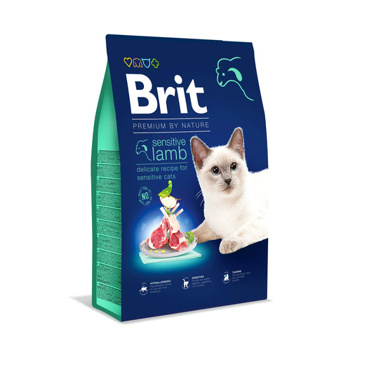 Brit Premium by Nature Cat SENSITIVE Lamb BÁRÁNY 8KG