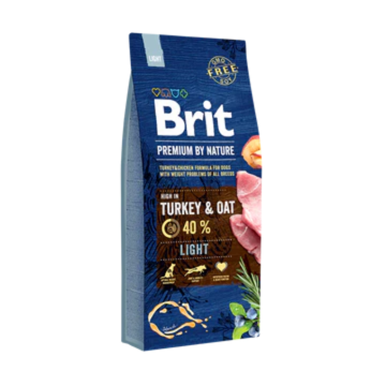 Brit Premium LIGHT PULYKA & ZAB 15kg