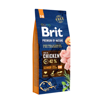 Brit Premium SENIOR S-M 42% CSIRKE 3kg