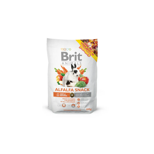 Brit Animals ALFALFA SNACK RÁGCSÁLÓ 100g